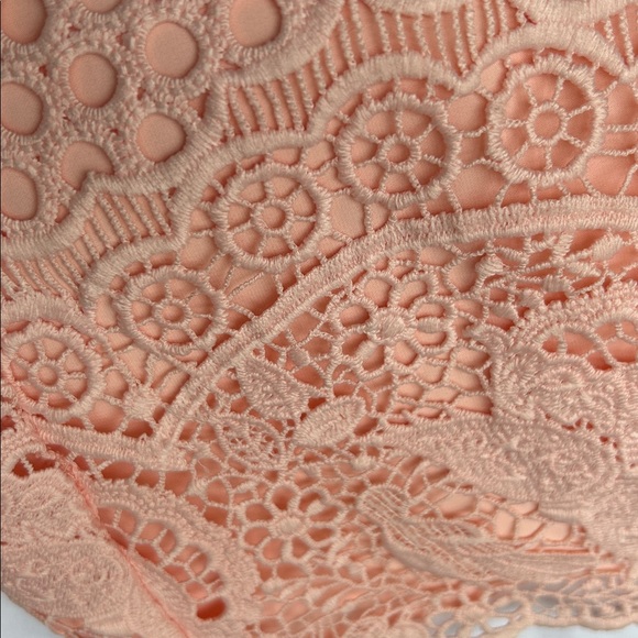 Abercrombie & Fitch Peach Crochet Dress XS Sz 0-00 - Picture 10 of 12